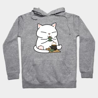 Chubby Cat Tea Hoodie